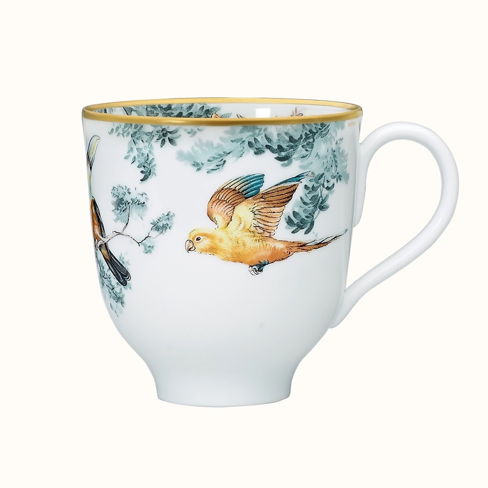NEW Hermes Carnets d’Equateur Bird Porcelain Mug 14oz - Picture 2 of 10